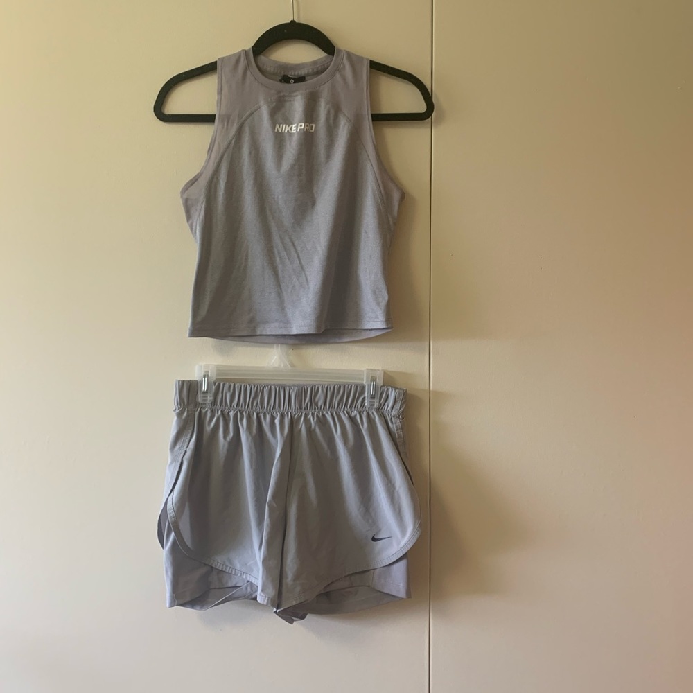 Nike Pro Two Piece shorts and top